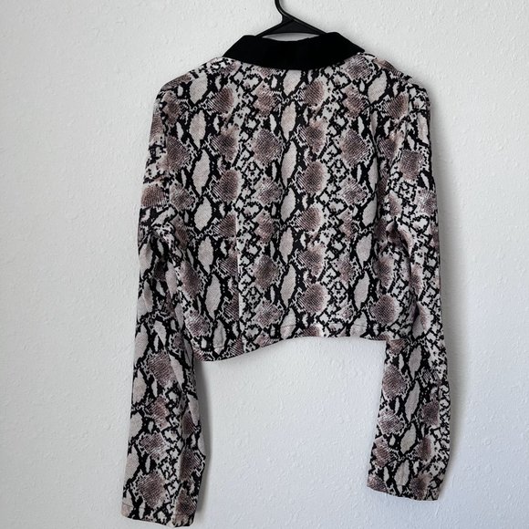 Blazer Cropped Snake Print size L - Picture 5 of 5